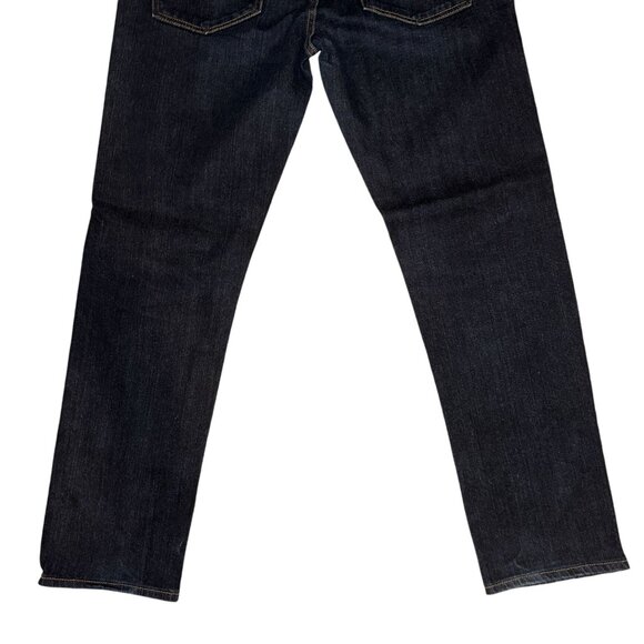 American Eagle Outfitters AEO Skinny Leg Jeans Mens 31 28 Dark Wash Logo Denim - Picture 7 of 8